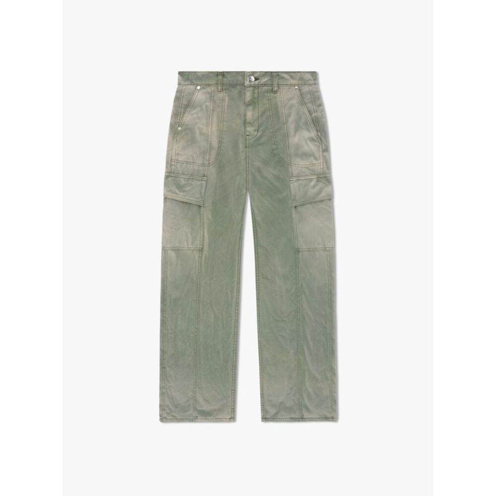 Rhude Green Rayon Cargo Women's Pants
